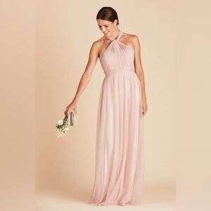 NWT Birdy Grey Christina Convertible Dress in Tulle Vintage Blush